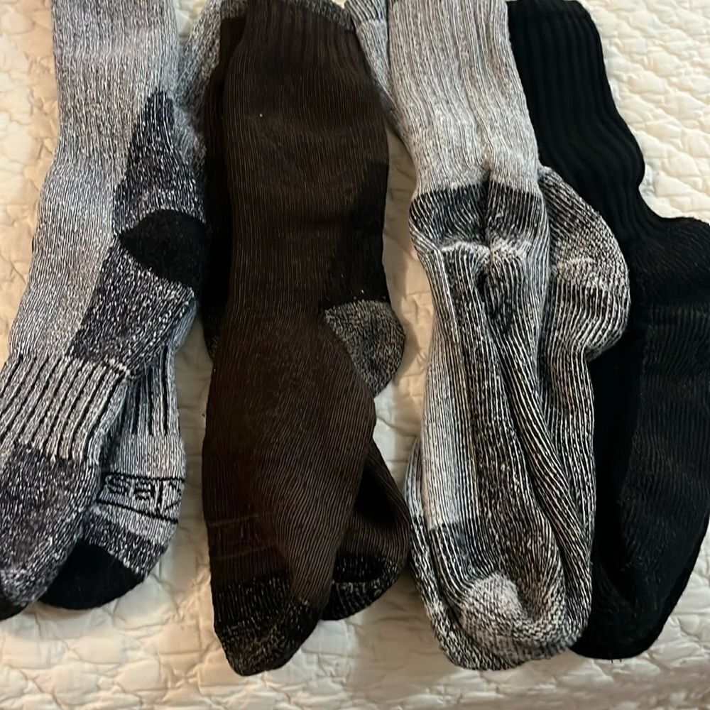 Men's Black and Gray Socks